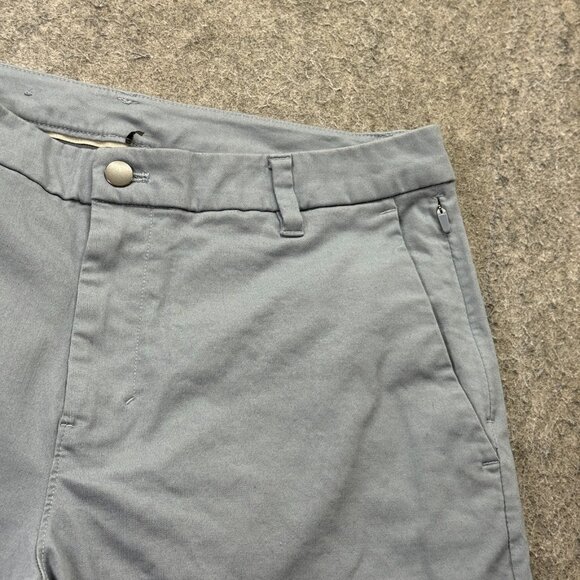 Lululemon Commission Shorts Men 34 Light Blue Stretch 9" Chino Bermuda Classic - Picture 3 of 14